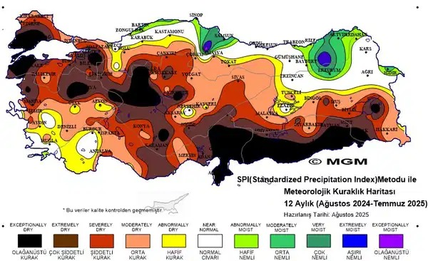 Türkiye, son 52 yılın en kurak dönemini yaşıyor. Barajlar boşalıyor,