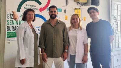 Defne’de Mustafa Kemal Üniversitesi Tıp Fakültesi öğrencilerine düzenlenen kanser tarama