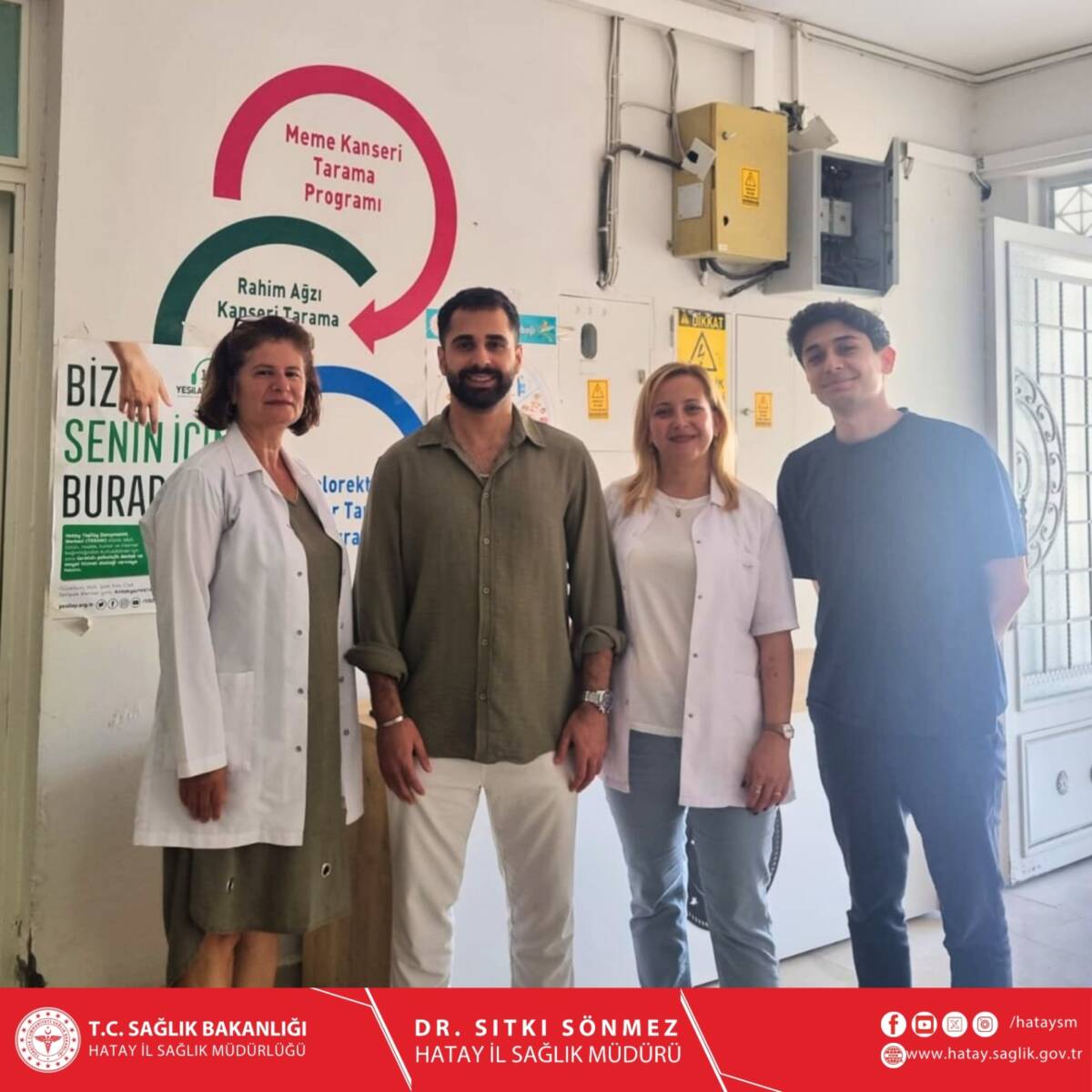 Defne’de Mustafa Kemal Üniversitesi Tıp Fakültesi öğrencilerine düzenlenen kanser tarama