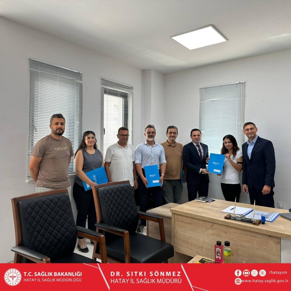 DSÖ yetkilileri, Antakya İlçe Sağlık Müdürlüğü’nü ziyaret ederek veremle mücadeledeki