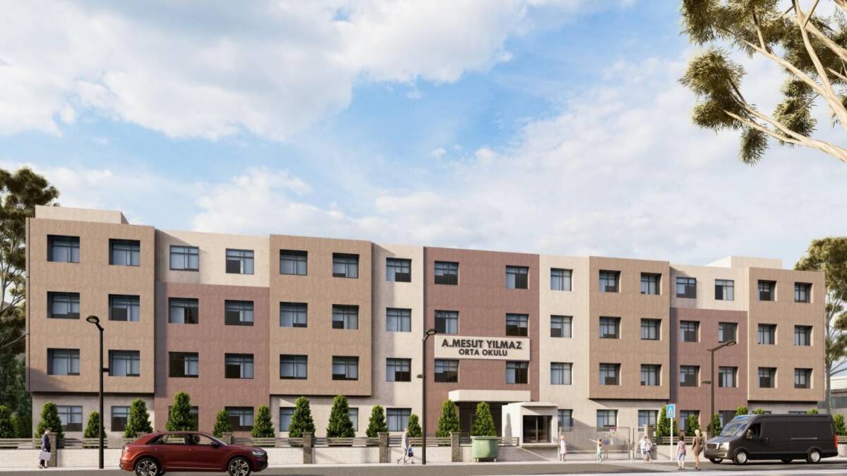 Deprem sonrası inşa edilen okul, Antakya’da Mesut Yılmaz’ın adıyla eğitime
