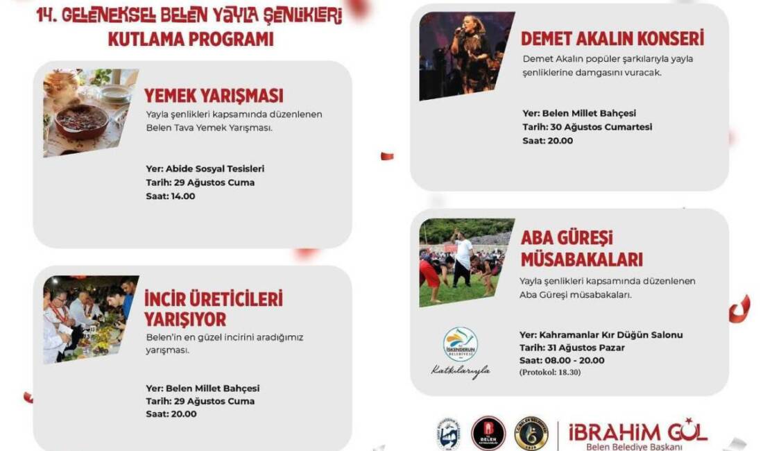 Hatay’ın Belen ilçesinde geleneksel hale gelen ve bu yıl 14’üncüsü