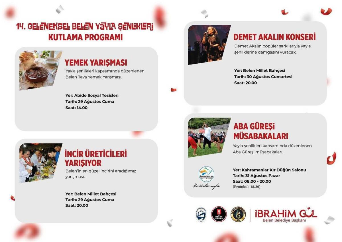 Hatay’ın Belen ilçesinde geleneksel hale gelen ve bu yıl 14’üncüsü