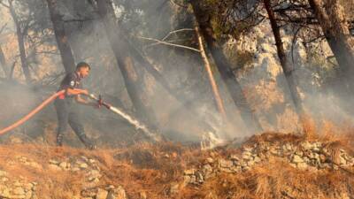 Hatay’ın merkez Antakya ilçesinde Habib-i Neccar Dağı eteklerinde dün çıkan