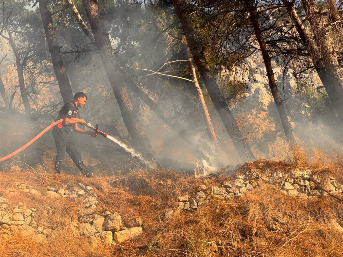 Hatay’ın merkez Antakya ilçesinde Habib-i Neccar Dağı eteklerinde dün çıkan