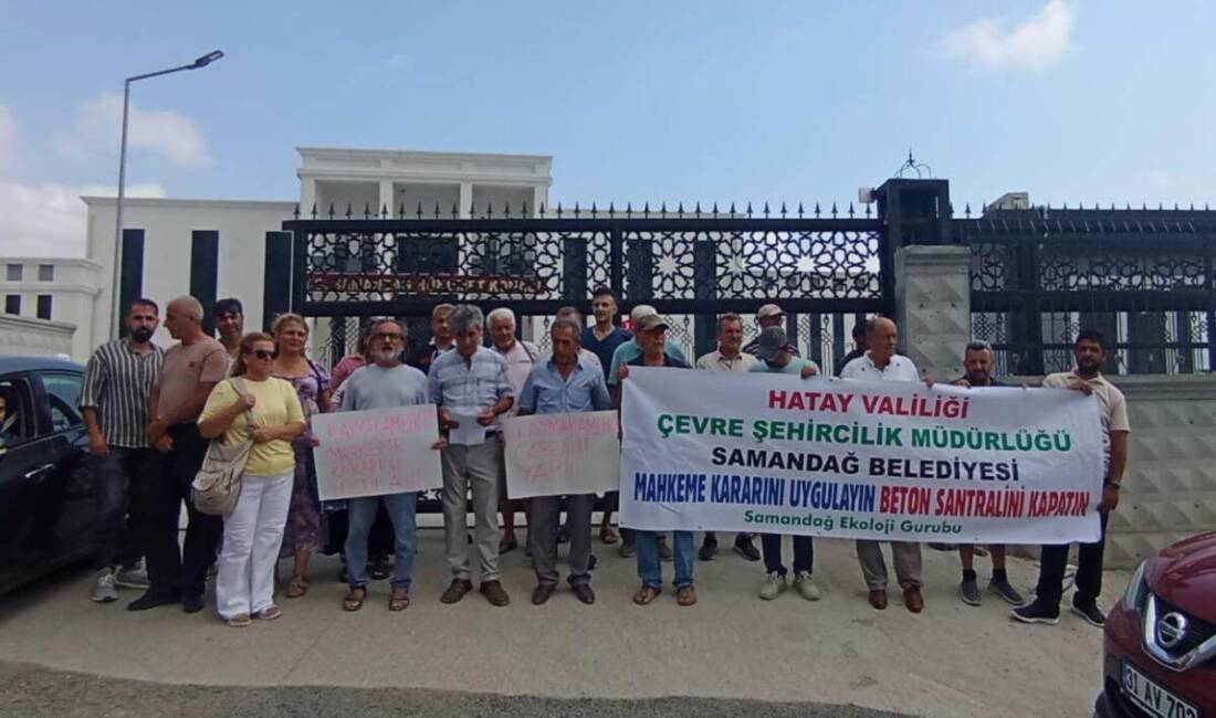 Hatay’ın Samandağ ilçesinde Gürkal İnşaat’a ait beton santrali hakkında açılan