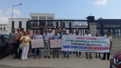 Hatay’ın Samandağ ilçesinde Gürkal İnşaat’a ait beton santrali hakkında açılan