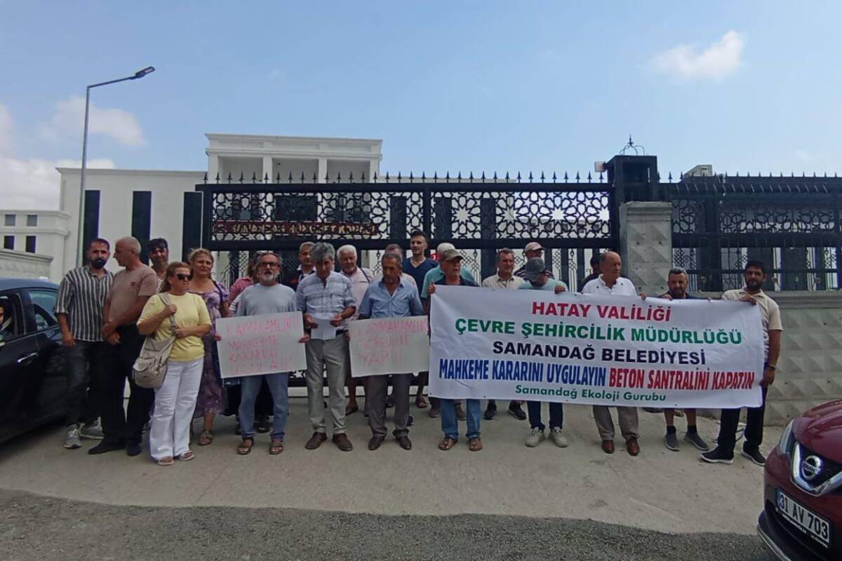 Hatay’ın Samandağ ilçesinde Gürkal İnşaat’a ait beton santrali hakkında açılan