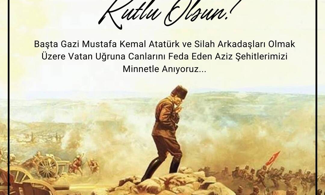 Hatay Gazeteciler Cemiyeti Başkanı Nihat Mazmanoğlu, 30 Ağustos Zafer Bayramı’nın