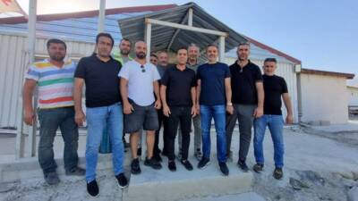 Hatay Ayakkabıcılar Odası ve Kooperatifi Başkanı Doğan Aydın ile yönetim