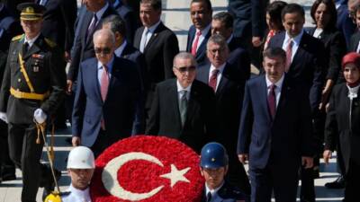 30 Ağustos Zafer Bayramı’nın 103’üncü yıl dönümü dolayısıyla Anıtkabir’de düzenlenen