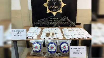 Hatay Emniyet Müdürlüğü ekipleri, uyuşturucu ile mücadele kapsamında 27 Temmuz