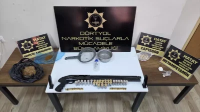 Hatay’ın Dörtyol ilçesinde uyuşturucu ticareti yaptıkları iddiasıyla 10 şüpheli gözaltına