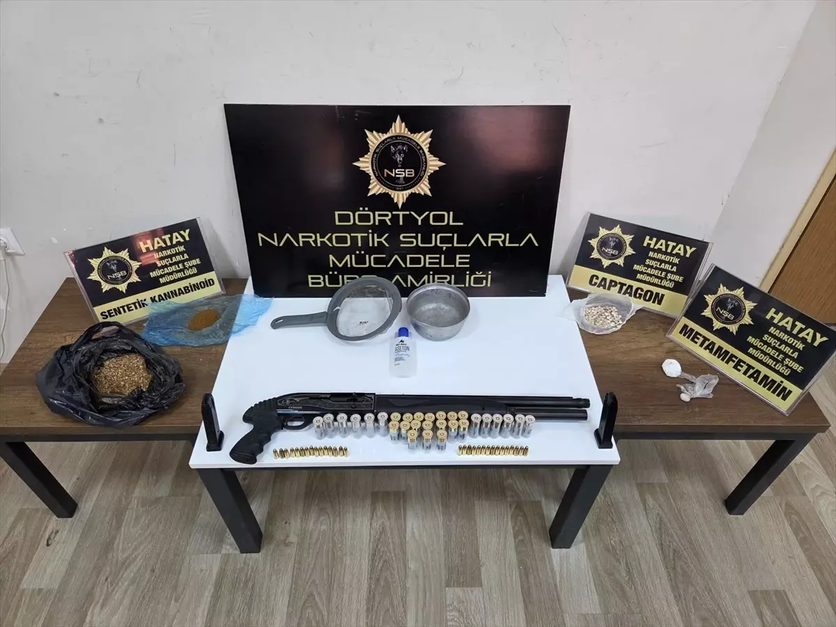 Hatay’ın Dörtyol ilçesinde uyuşturucu ticareti yaptıkları iddiasıyla 10 şüpheli gözaltına