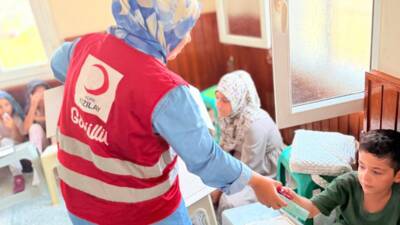 Kızılay Hatay ekipleri, toplumun geleceği olan çocuklara yönelik gerçekleştirdiği etkinliklerine