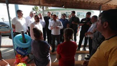 Hatay’ın Samandağ ilçesinde, Hatay Valisi Mustafa Masatlı, İl Emniyet Müdürü