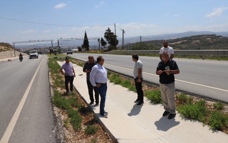 Altınözü Belediyesi, ilçe girişini modern bir görünüme kavuşturmak için aydınlatma