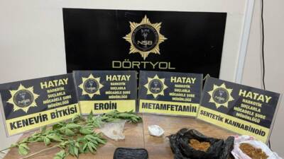 Hatay Emniyet Müdürlüğü ekipleri, uyuşturucu madde imal ve ticaretine karşı