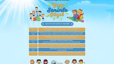 Hatay Büyükşehir Belediyesi (HBB), çocukların yaz tatilini hem eğlenerek hem