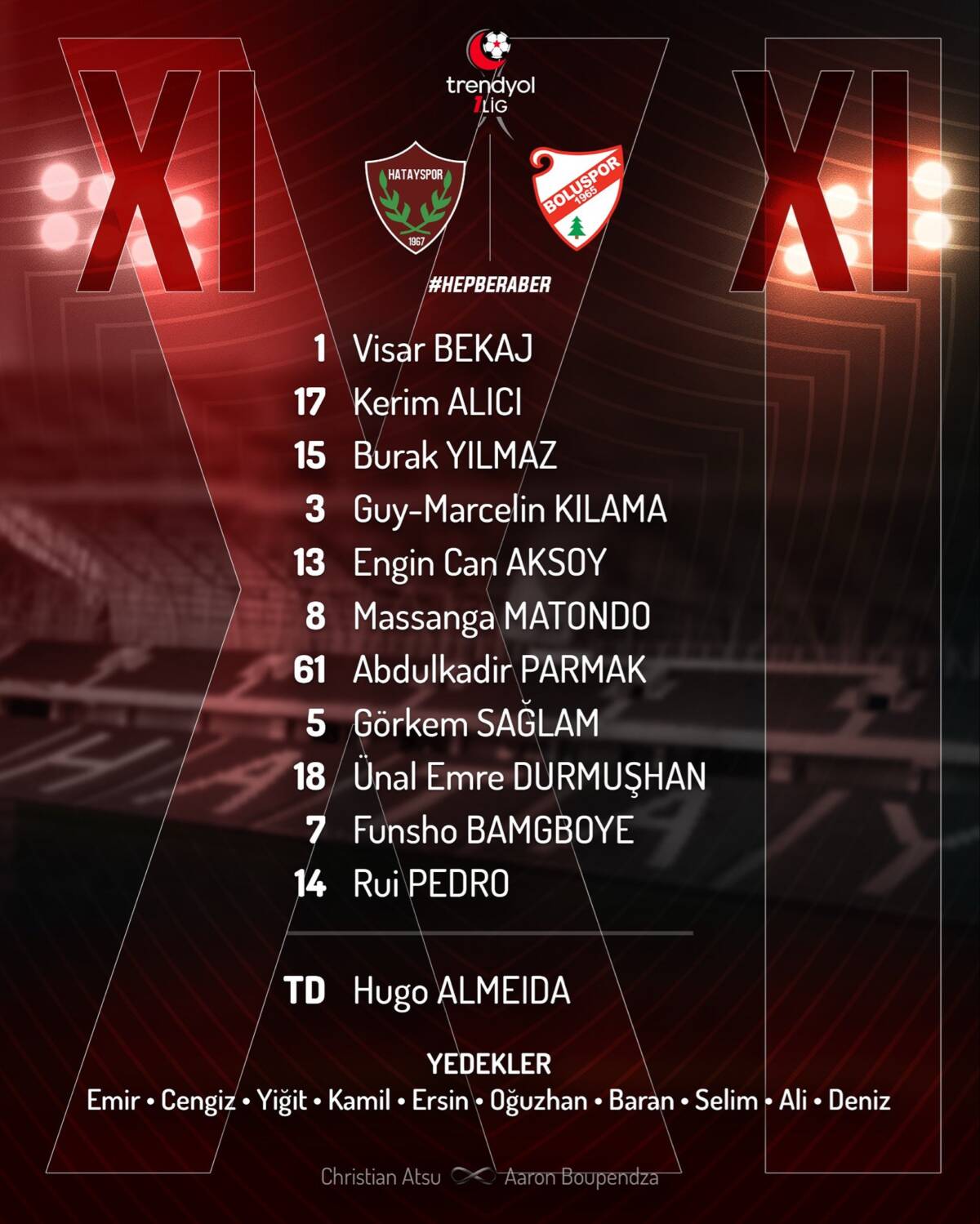 &nbsp; Trendyol 1. Lig’de üst sıraları hedefleyen Atakaş Hatayspor, güçlü