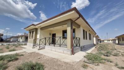 6 Şubat 2023 depremlerinden etkilenen Hatay’ın Kumlu ilçesinde, afetzedeler için