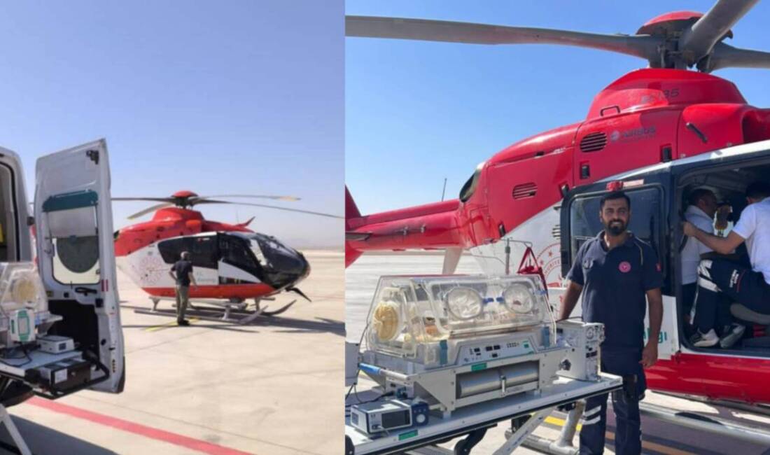 Bir Günlük Hasta Bebek, Helikopter Ambulansla Ankara Gazi’ye… Antakya’dan henüz yeni doğmuş bir bebek, helikopter ambulansla tedavi amacıyla