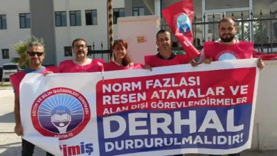 Eğitim-İş Hatay 1 Nolu Şube, norm fazlası öğretmenlerin re’sen atamaları