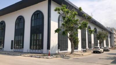   İskenderun ilçesinde yapımı sona yaklaşan kütüphane binasının, yeni eğitim-öğretim