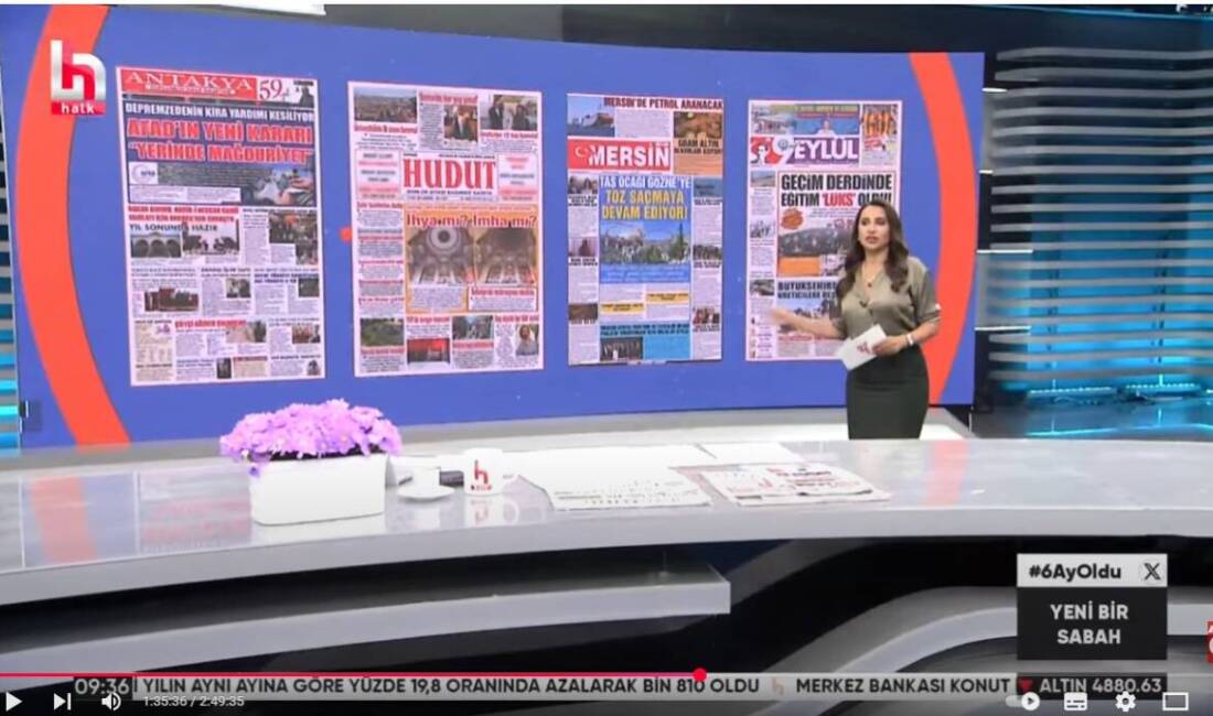 Halk TV ekranlarında Gözde Şeker’in hazırlayıp sunduğu Yeni Bir Sabah