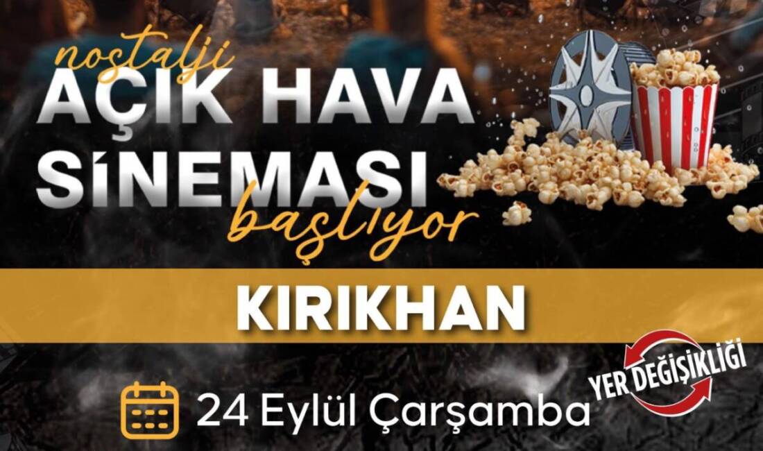 Hatay Büyükşehir Belediyesi’nin ilçelerde sürdürdüğü açık hava sinema gösterimleri bugün