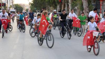Arsuz’da düzenlenen bisiklet turu, Avrupa Spor Haftası kapsamında sağlıklı yaşam