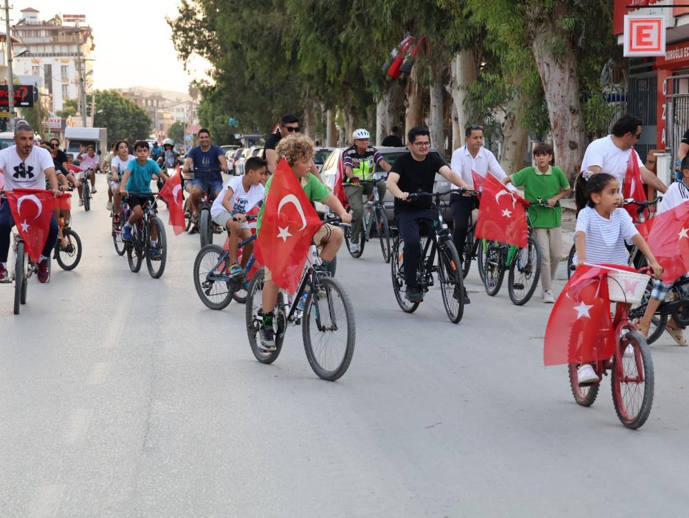 Arsuz’da düzenlenen bisiklet turu, Avrupa Spor Haftası kapsamında sağlıklı yaşam