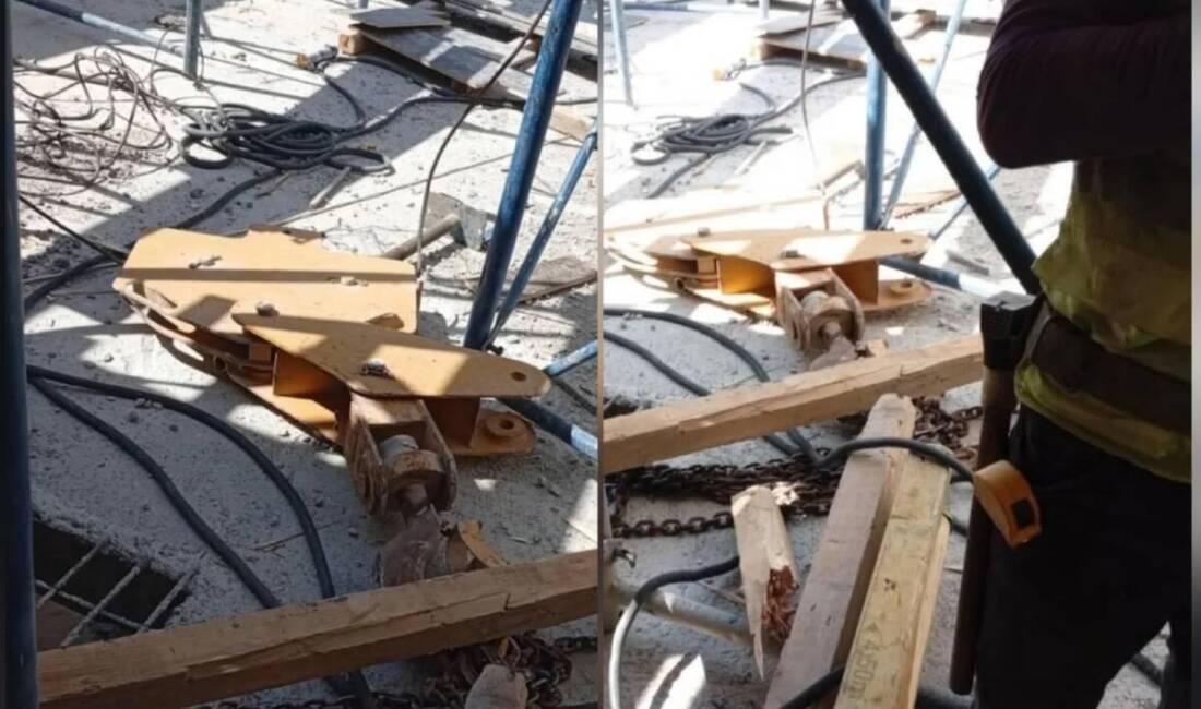 Antakya ilçesinde yapımı süren deprem konutu şantiyesinde geçtiğimiz hafta korku
