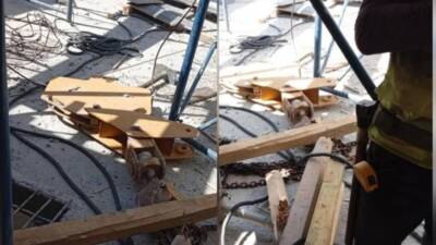 Antakya ilçesinde yapımı süren deprem konutu şantiyesinde geçtiğimiz hafta korku