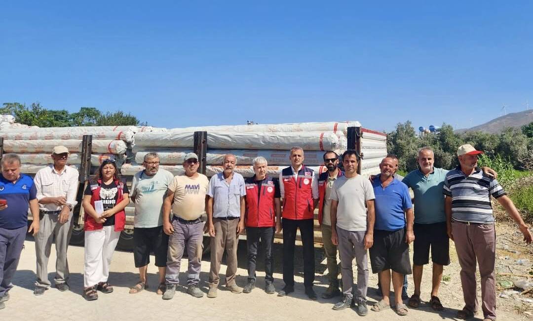 Hatay’da seracılığa 41 tonluk destek Tarım ve Orman Bakanlığı tarafından yürütülen “Seralara Cansuyu” projesi kapsamında