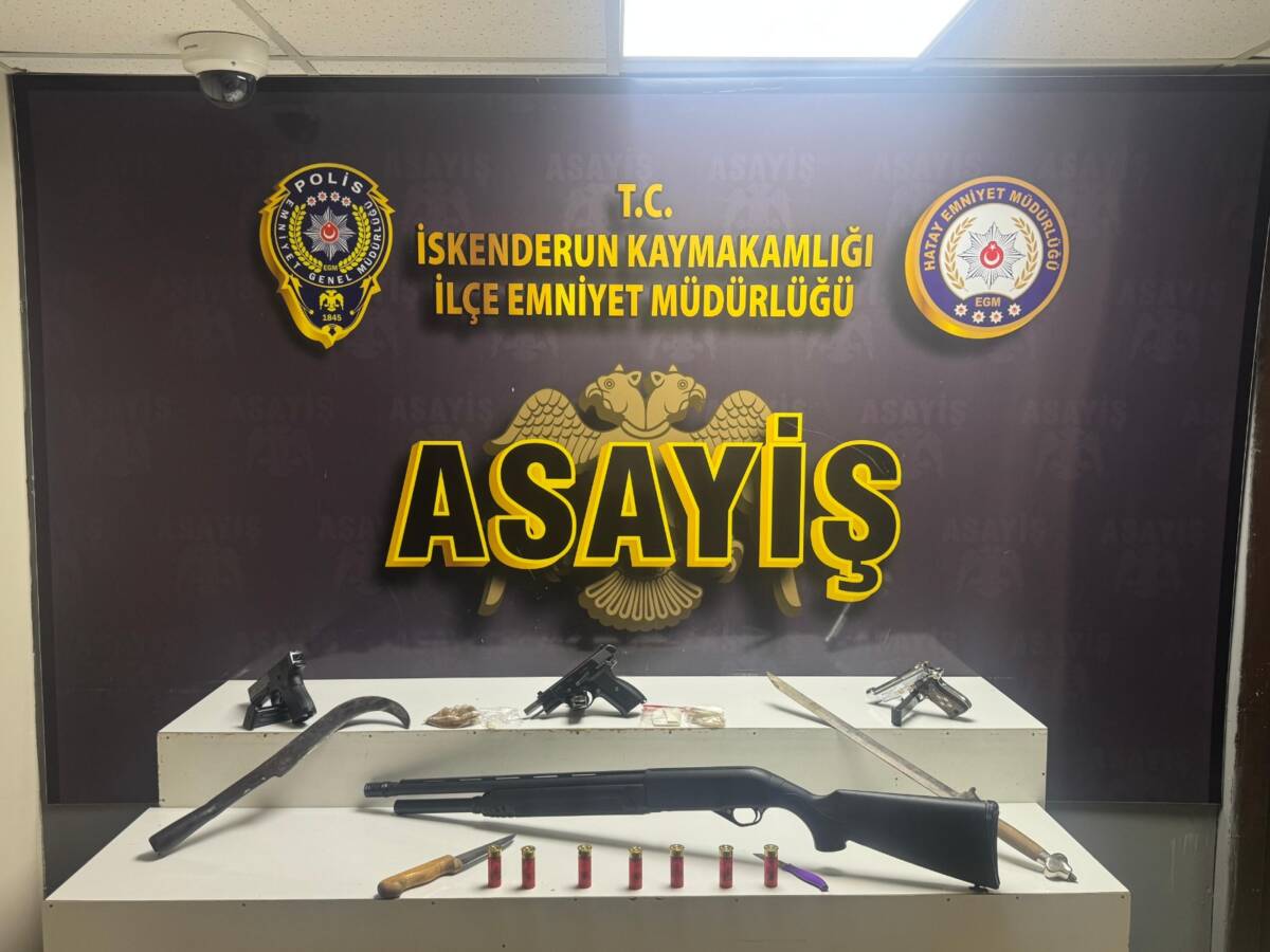 Hatay Emniyet Müdürlüğü ekiplerince İskenderun genelinde 29-30 Ağustos 2025 tarihlerinde