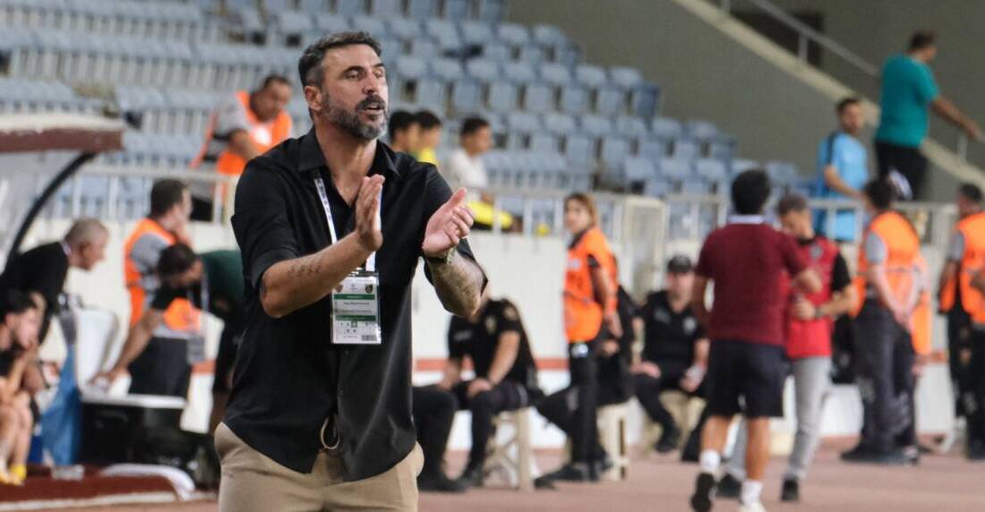 Hatayspor’un yeni teknik direktörü Portekizli Hugo Almeida, takımının başında çıktığı