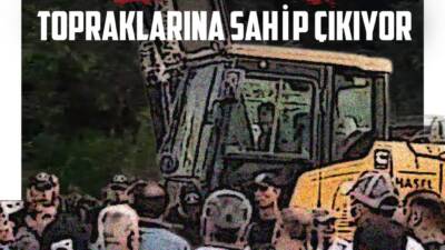 Hatay’ın Samandağ ilçesine bağlı Kurtderesi Mahallesi sakinleri, topraklarını korumak için