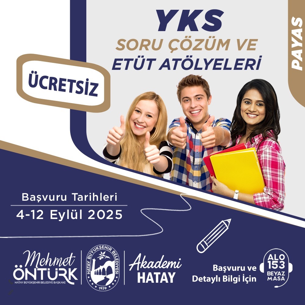 Hatay Büyükşehir Belediyesi (HBB), üniversite sınavına hazırlanan öğrencilere yönelik eğitim