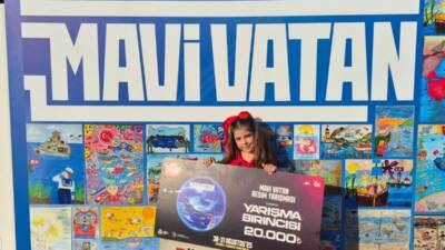 Hatay Antakya’dan Asya Alyanak, #TEKNOFEST Mavi Vatan Resim Yarışması’nda Türkiye