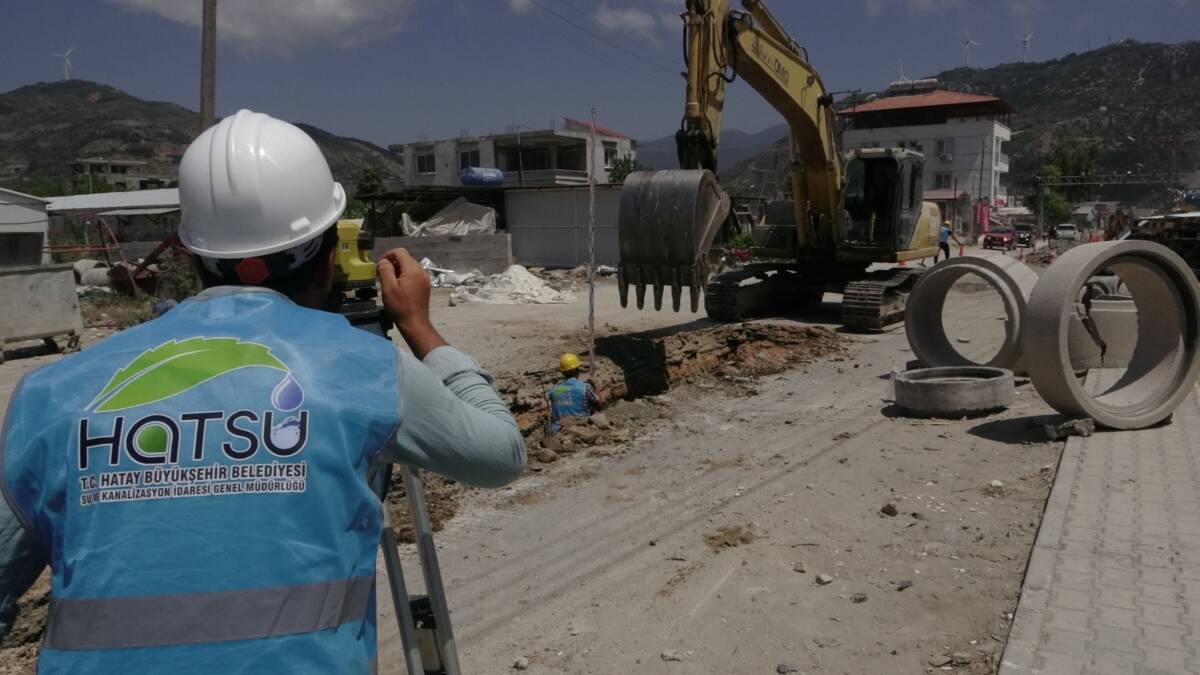 Samandağ’da atık su hattı ve kanalizasyon şebekesi çalışmaları tamamlandığında 20