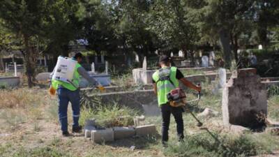Hatay Büyükşehir Belediyesi (HBB), il genelindeki mezarlıklarda yürüttüğü bakım ve