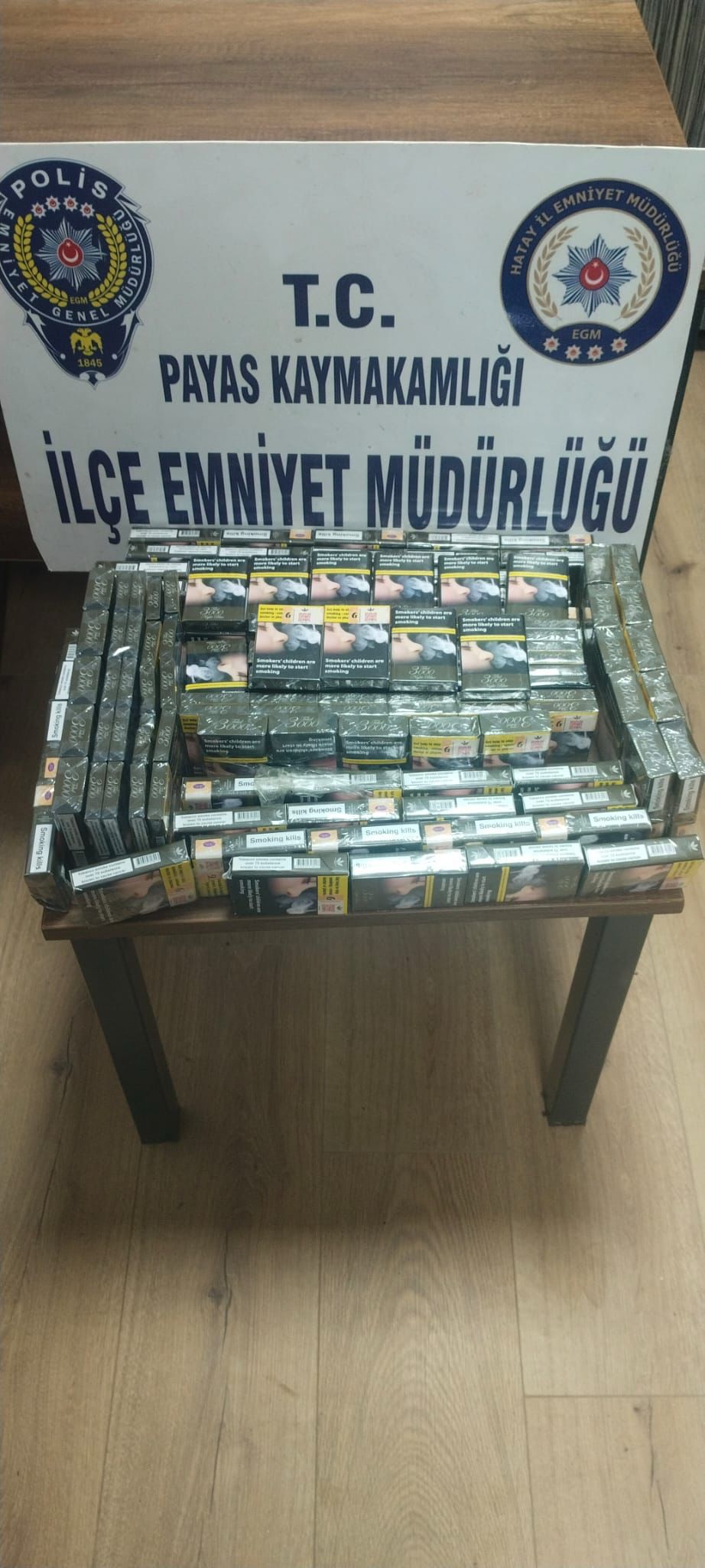 Hatay Emniyet Müdürlüğü ekipleri, Payas ilçesinde gerçekleştirdiği denetimlerde gümrük kaçağı