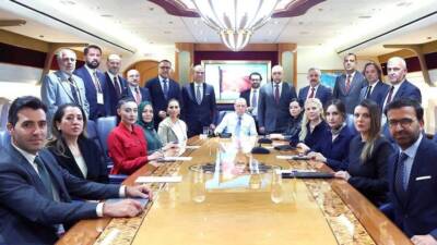 Cumhurbaşkanı Recep Tayyip Erdoğan, Katar’ın başkenti Doha dönüşünde uçakta gazetecilerin