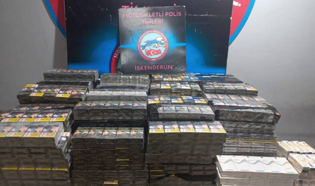 Hatay Emniyet Müdürlüğü ekipleri, kaçakçılık suçlarına karşı yürüttüğü çalışmalar kapsamında