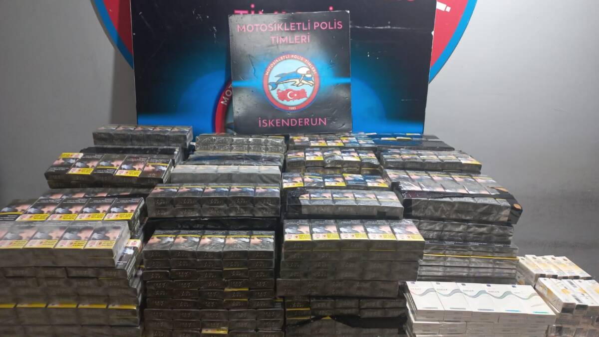 Hatay Emniyet Müdürlüğü ekipleri, kaçakçılık suçlarına karşı yürüttüğü çalışmalar kapsamında