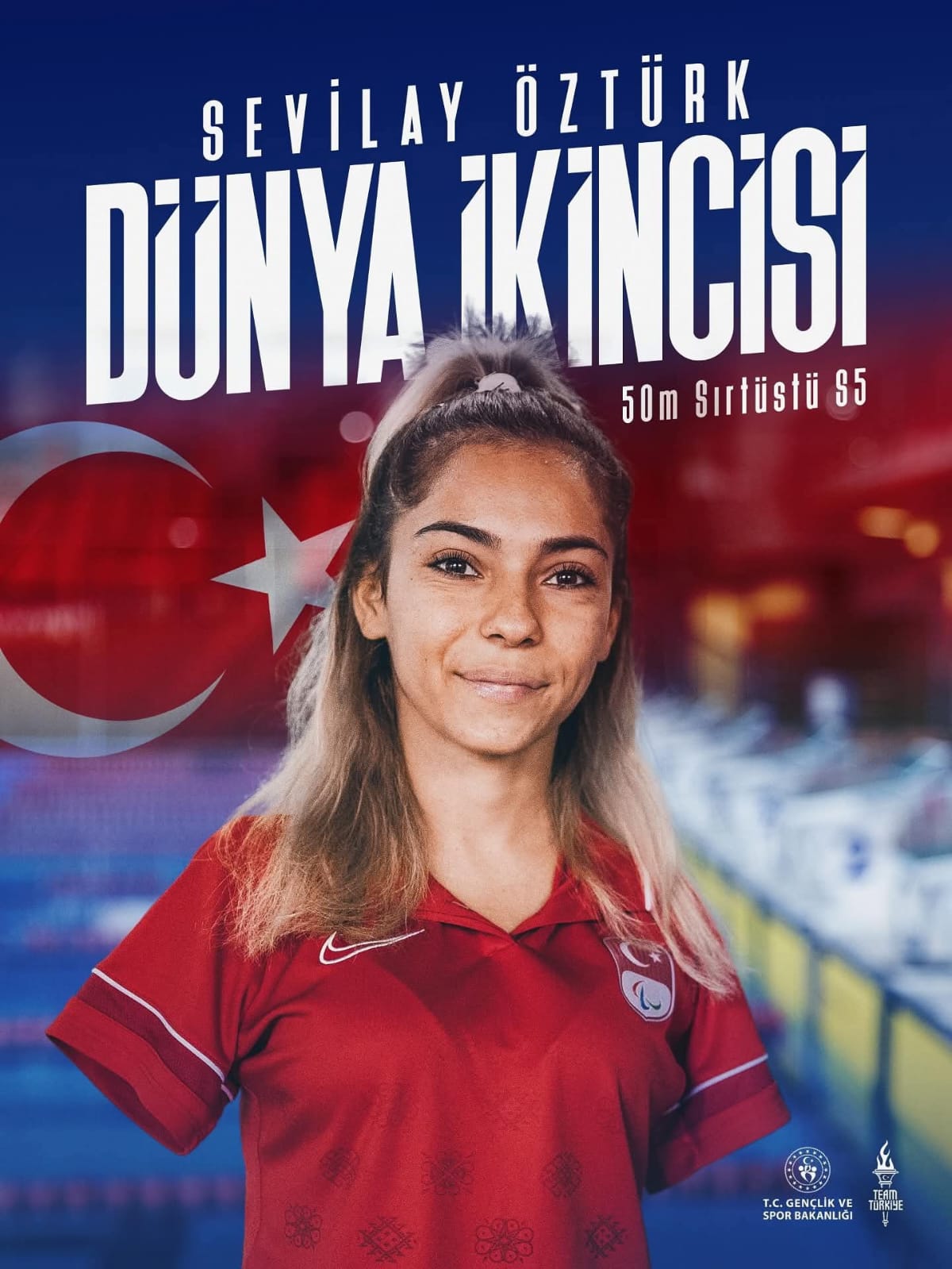 Singapur’da devam eden Dünya Para Yüzme Şampiyonası’nda milli sporcumuz Sevilay