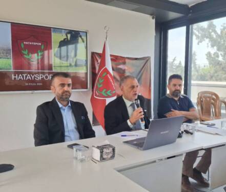 Hatayspor Kulübü Başkanı Hikmet Çinçin, Hatay Ticaret ve Sanayi Odası’nda