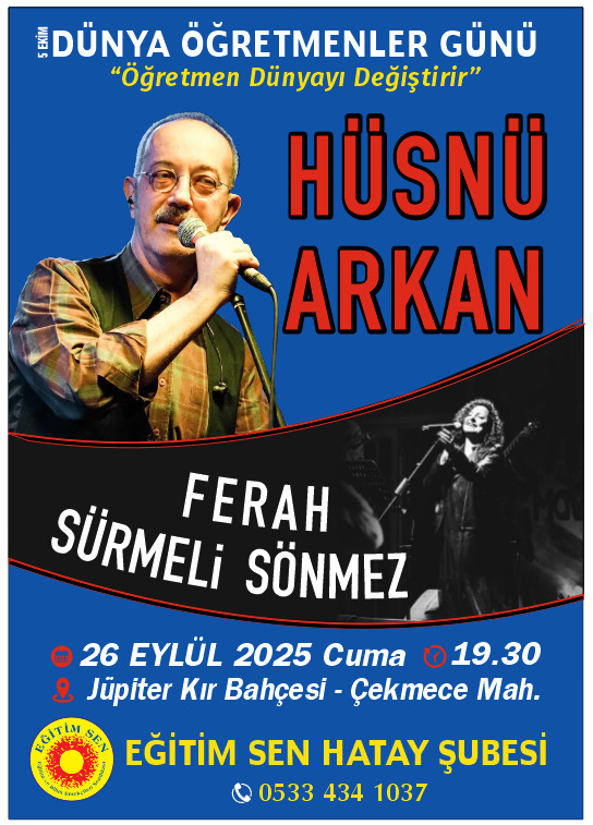 Eğitim Sen Hatay Şubesi, Dünya Öğretmenler Günü kapsamında özel bir