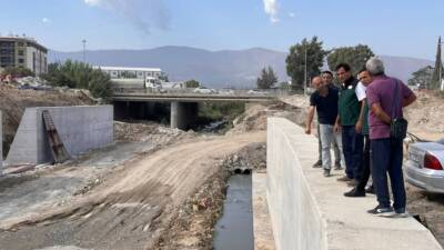 DSİ tarafından Hatay’da yürütülen dere ıslah ve taşkın kontrol çalışmaları